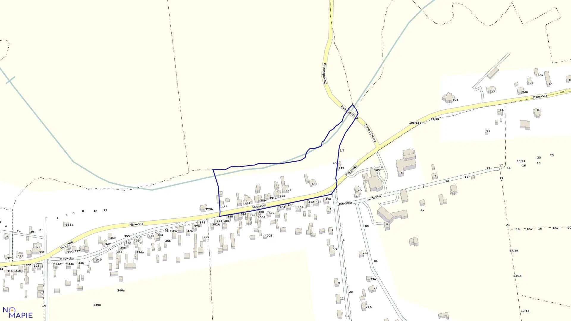 Mapa obrębu 132 w mieście Częstochowa