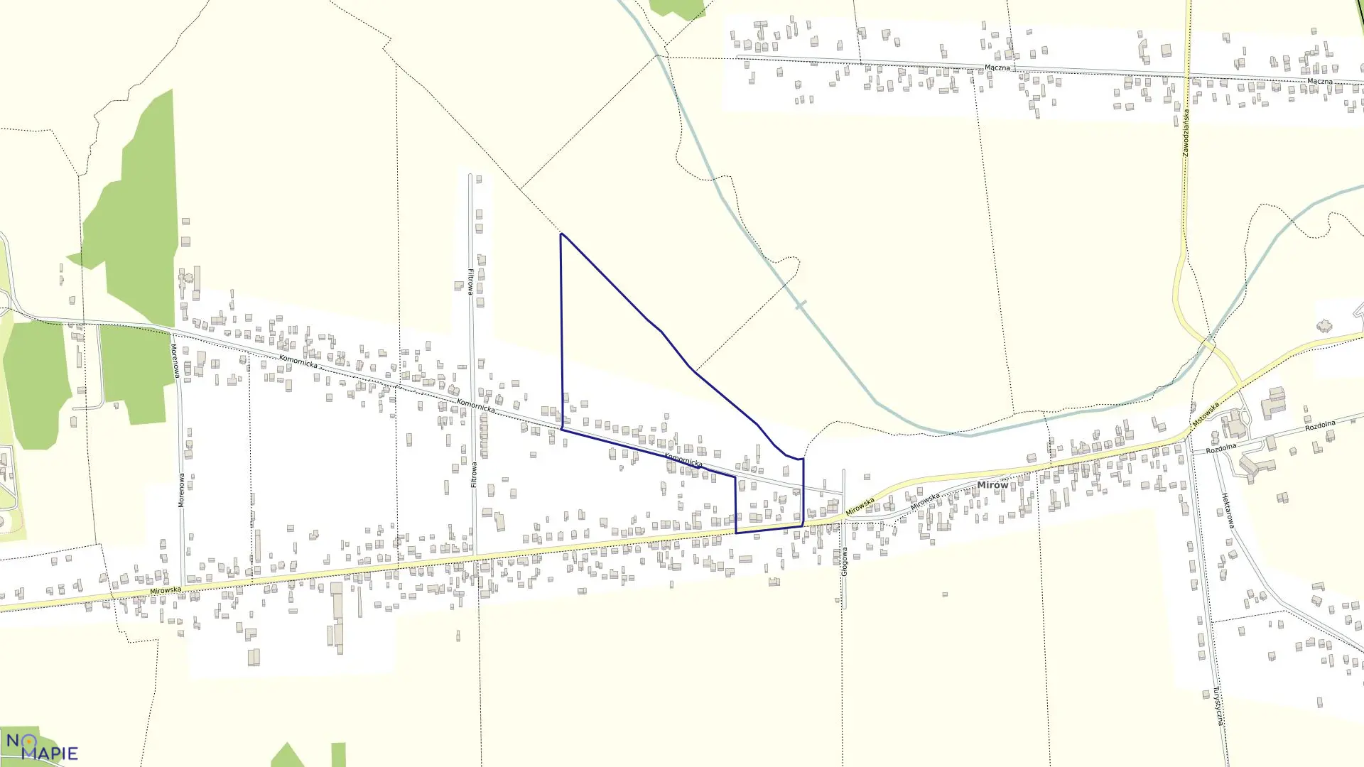 Mapa obrębu 136 w mieście Częstochowa