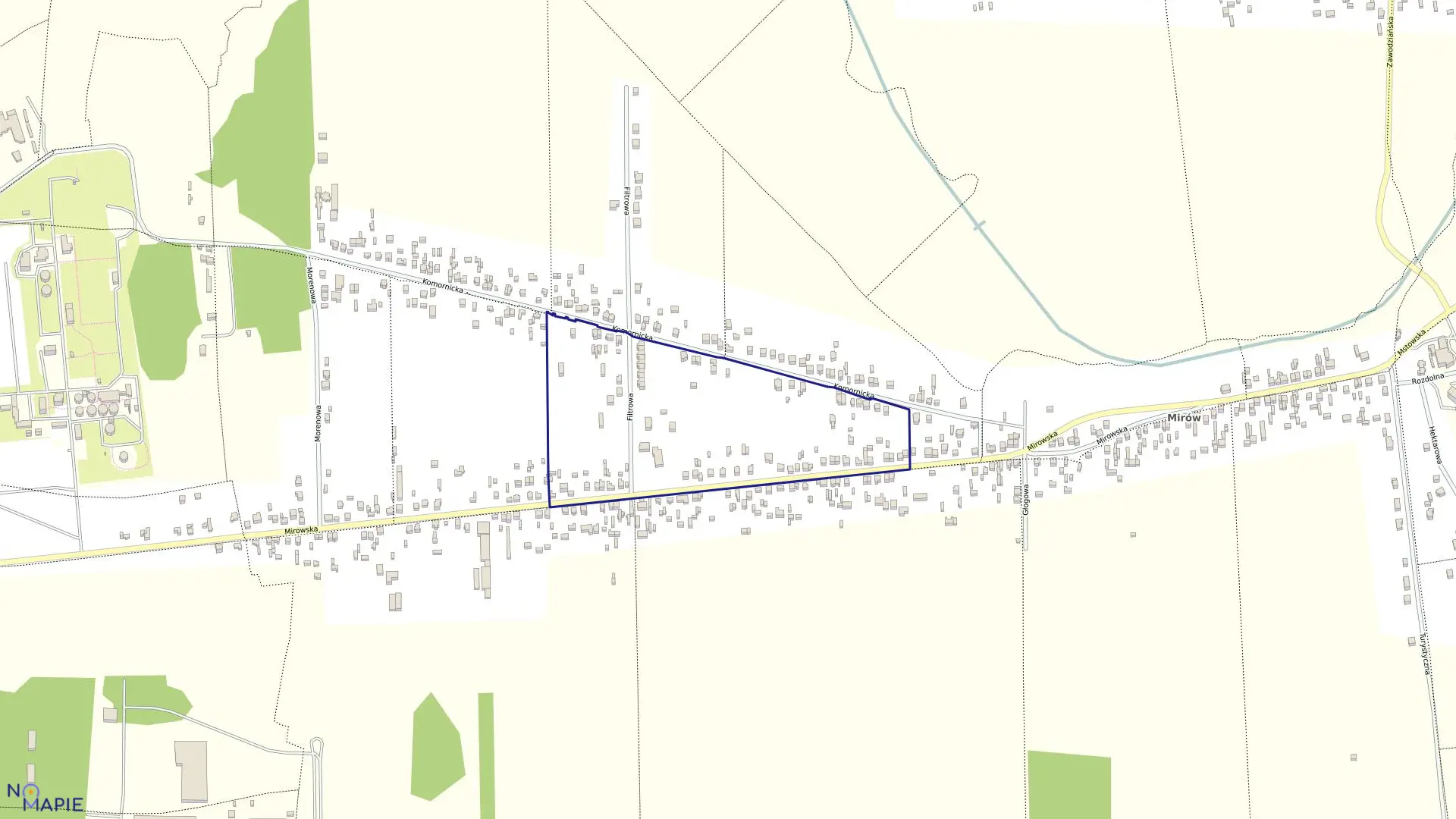 Mapa obrębu 137 w mieście Częstochowa