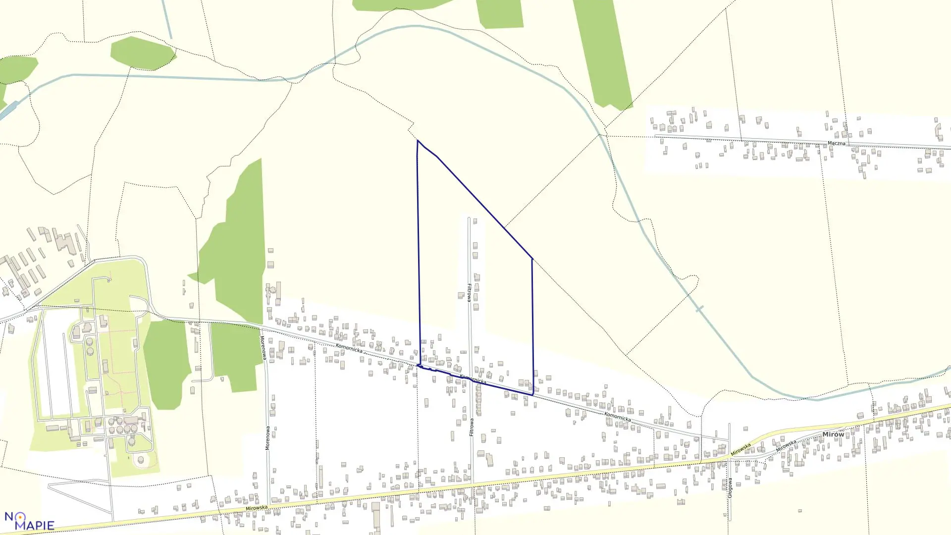 Mapa obrębu 138 w mieście Częstochowa