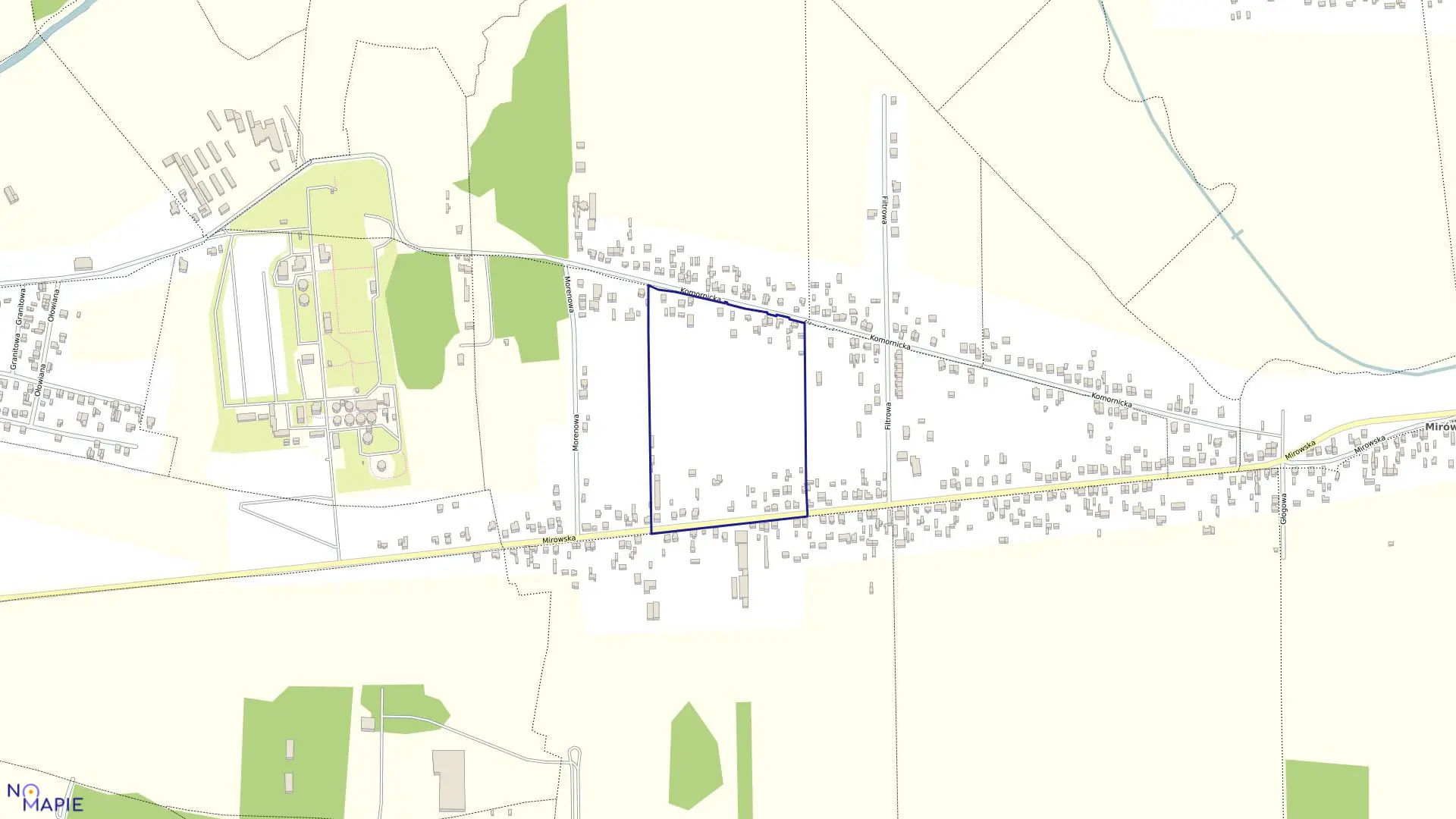 Mapa obrębu 139 w mieście Częstochowa