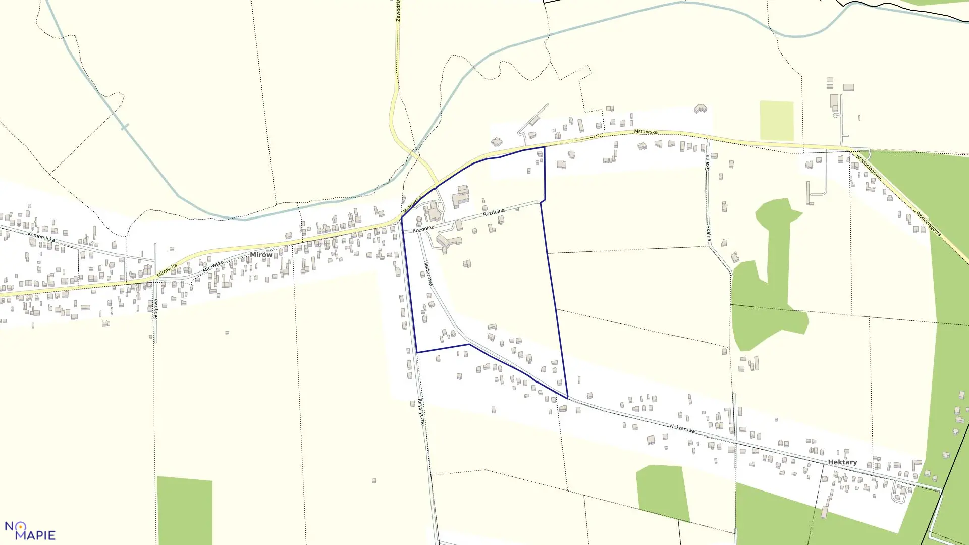 Mapa obrębu 200 w mieście Częstochowa