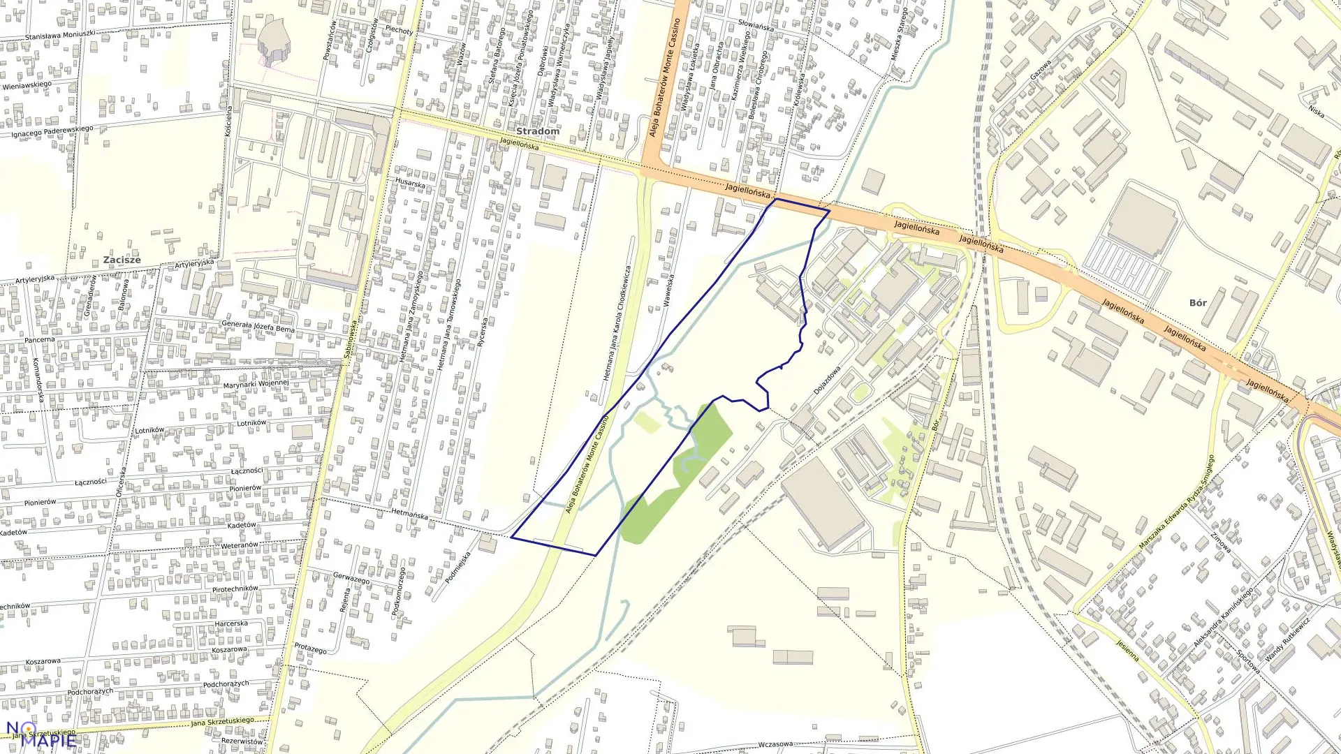 Mapa obrębu 320 w mieście Częstochowa