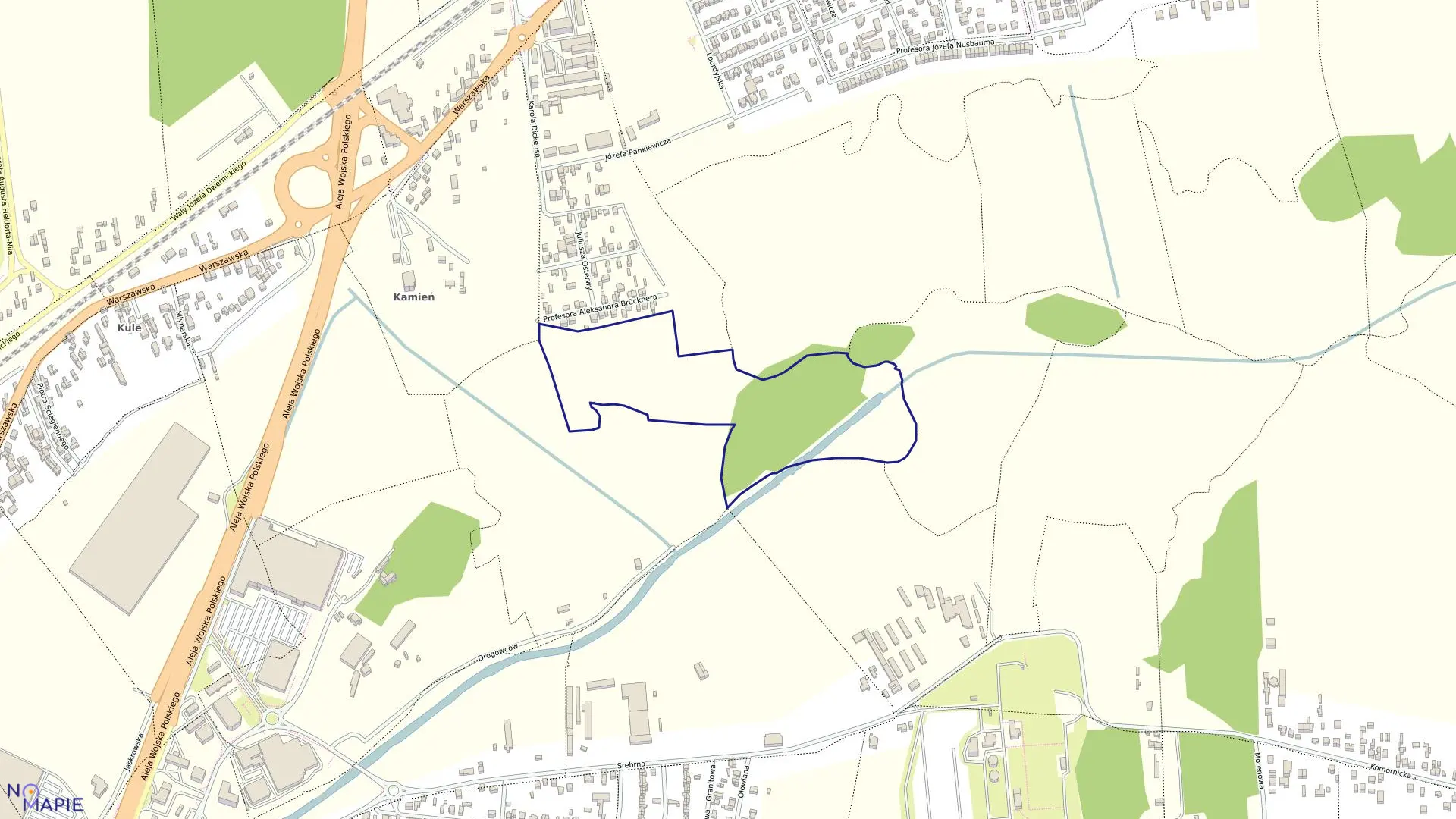 Mapa obrębu 69 w mieście Częstochowa